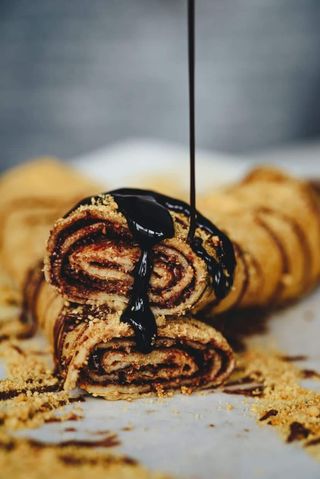 Sweet pancakes with Nutella