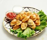 Жареные пельмени