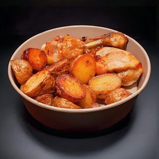 Crispy batak sa rižom