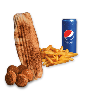 Rollo Wegetariańskie (małe), frytki, Pepsi 0.33l