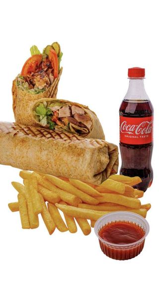 Шаурма з куркою комбо  (XL)