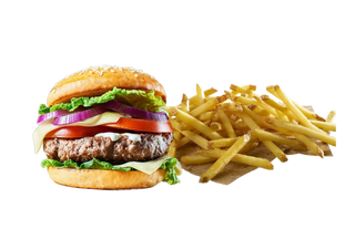 Cheese Burguer  & Chips