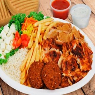 Plato Carne y Falafel