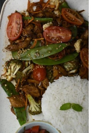 Chicken Veggie Teriyaki Stir fry