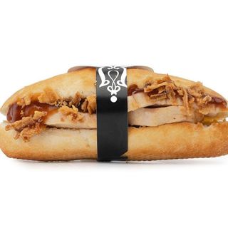 43. Pollo, cipolla croccante e salsa BBQ