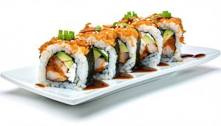 287 Uramaki spicy tori flambé - 4 pezzi