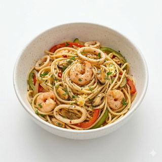 Spaghete cu fructe de mare