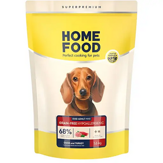 HomeFood беззерновий гіпоалергенний качка з нутом 1,6 кг