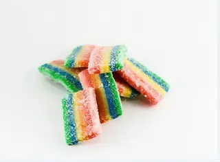 Strisce arcobaleno frizzanti
