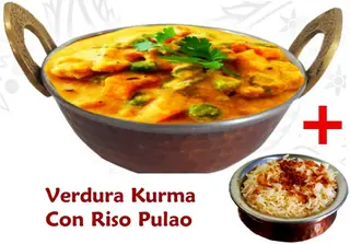Verdura Kurma + Riso