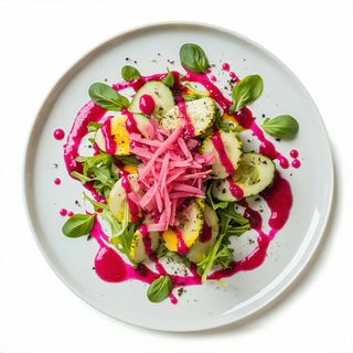 Ensalada Cariño Con Salsa Rosa