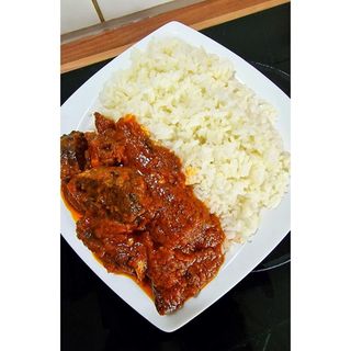 White Rice and Stew