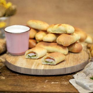 Рогалики с ветчиной