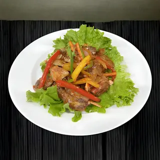 Бараньи ребрышки с овощами
