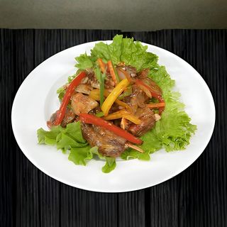 Бараньи ребрышки с овощами