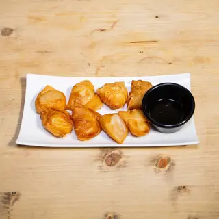 Saquitos de langostinos y verduras