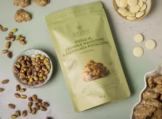 CHOCOLATE CLUSTERS Pistacja- crumble waniliowe
