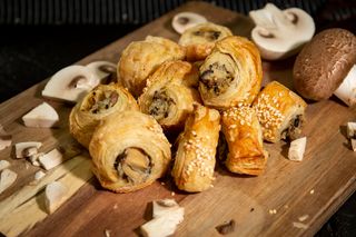 Minipatiserie cu ciuperci gătite