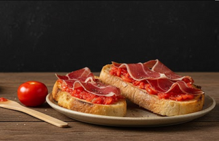 Tostada De Tomate Y Jamón