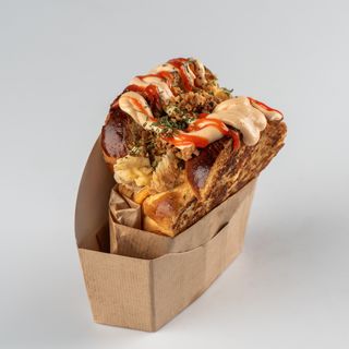 Tost Koreański Szynka,Ser i Jajecznica