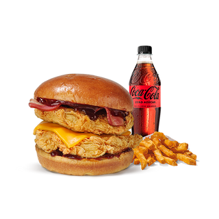 Menú BBQ Chicken Sandwich Doble