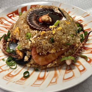 Arroz chaufa de mariscos