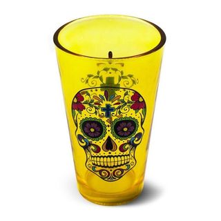 Bicchiere Calavera giallo