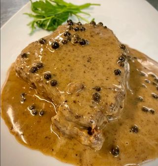 Filetto al pepe verde