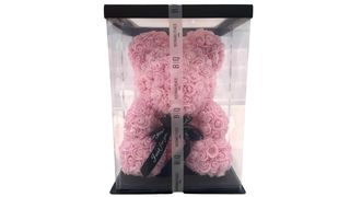 Kwiatowy Miś King Size Jasny Róż