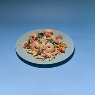 Tagliatelle z Krewetkami