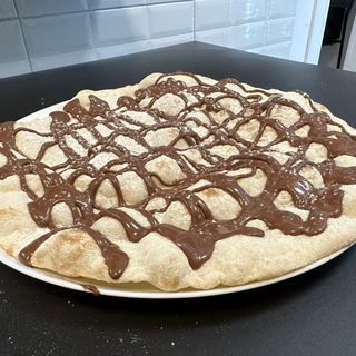 Focaccia con Nutella e zucchero velo