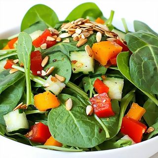 Salata de legume cu semințe de floarea soarelui și roșii uscate 390g