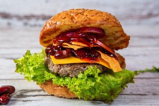 Mexican nachos burger