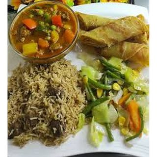 Pilau + 2 Chapatis + A free soda