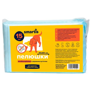 Пелюшки Smartis з вуглем 60*60, 1 шт