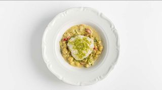 Ньокки со сливочным песто и овощами