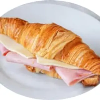 Croissant Albacete (1ud) Rellenamos Nuestro Excelente Croissant Francés Con York Natural y Queso Gouda. Un Resultado Fantástico