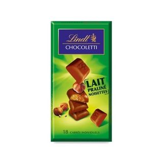 LINDOR რძიანი შოკოლადის ფილა თხილით 100გრ