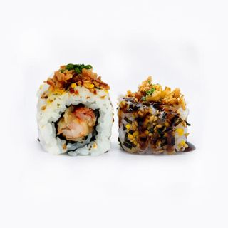 California maki de gambas y cebolla crujiente (8 uds.)
