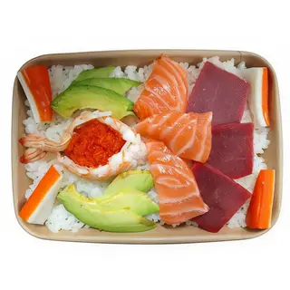 Chirashi De Salmón Y Atún