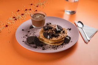 American pancakes cu ciocolata belgiana, Oreo & Raffaello