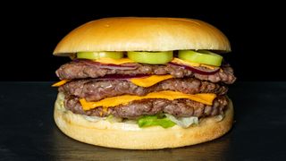 Triple Jalapeno Smash burger