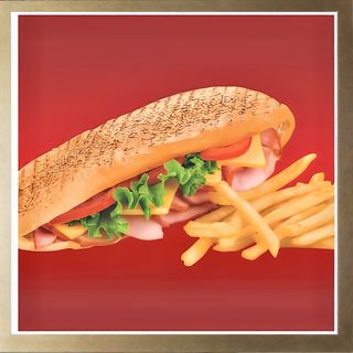 Грил сандвич със свинска пържола + Coca-Cola PET 500мл