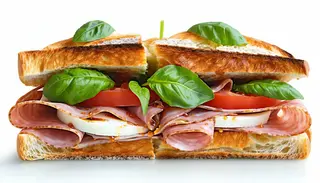 1. Mortadella Levoni, pesto di pistacchio scamorza
