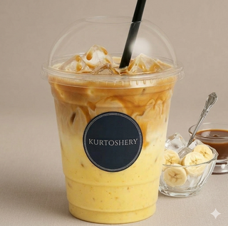 Лате банан солона карамель