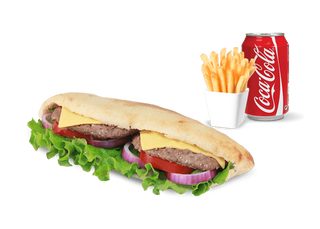 Sandwich Viande Hachée + Coca Cola offerte