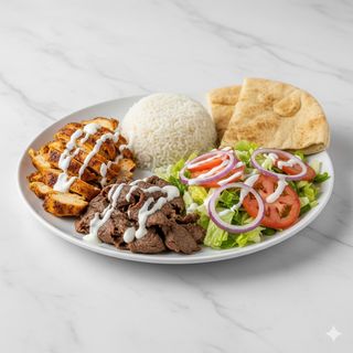 Plato Ternera O Pollo Con Arroz