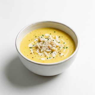 Sopa De Maíz Con Carne De Cangrejo