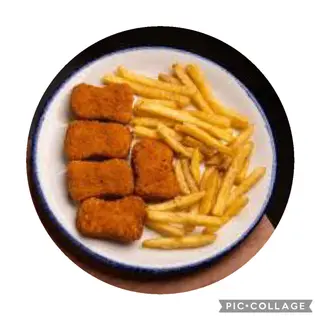 CHICKEN NUGGETS WITH FRENCH FRIES