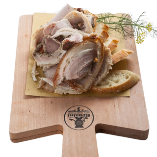 Tabla de porchetta de Ariccia asada